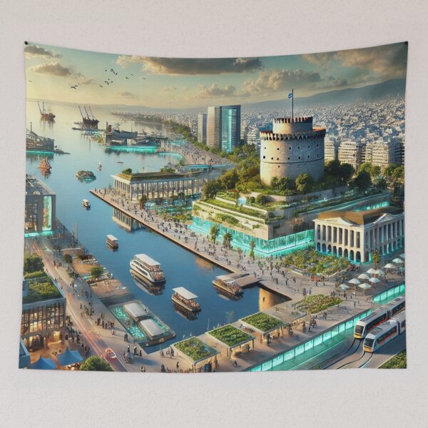 Item preview, Futuristic Cities - Thessaloniki designed and sold by Eric Nagel.