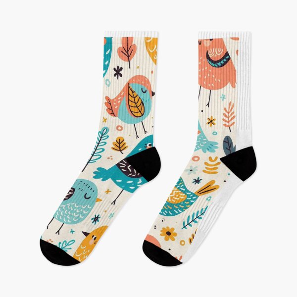 Item preview, Playful birds and bright colors create a joyful backdrop designed and sold by Vanich-Panich.