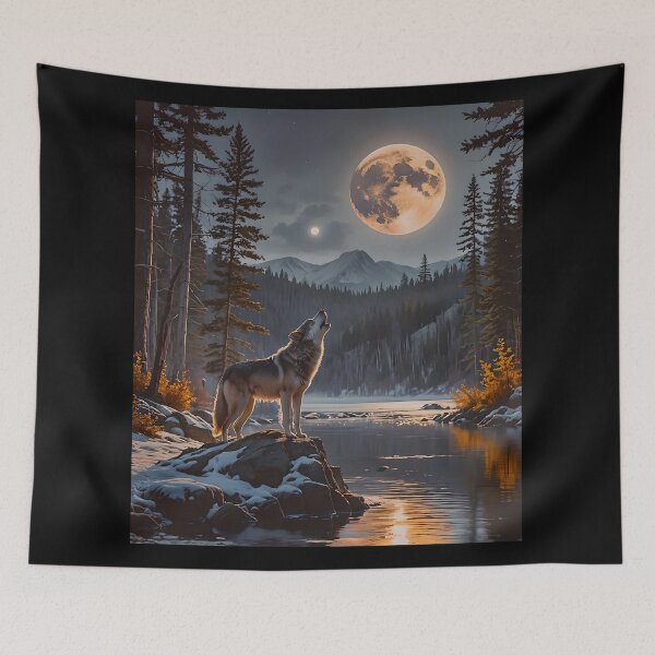 Item preview, Lonely Wolf Crying Out For Familial Comfort designed and sold by tobyheward.