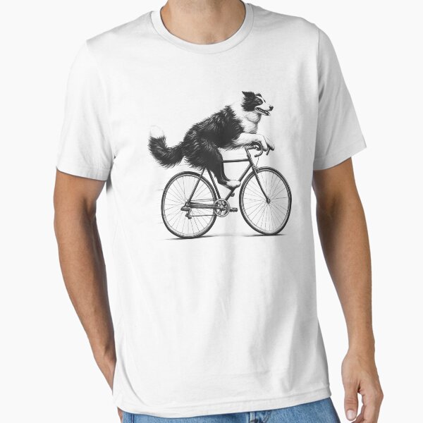 Item preview, Border Collie Riding Bike designed and sold by Kimberley King Art  King Art.