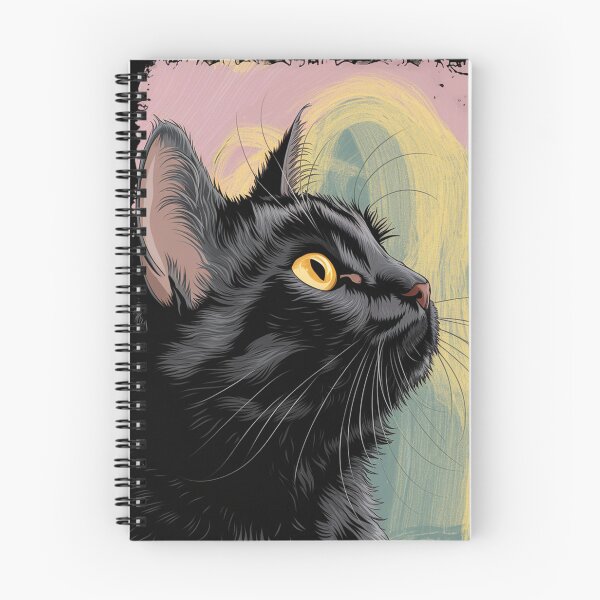 Item preview,  Golden Eyed Gaze Black Cat Portrait Art Japanese Life Style designed and sold by Damcoc.