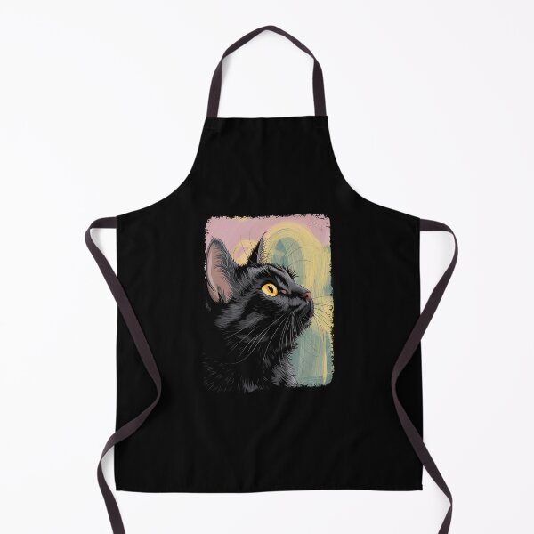 Item preview,  Golden Eyed Gaze Black Cat Portrait Art Japanese Life Style designed and sold by Damcoc.