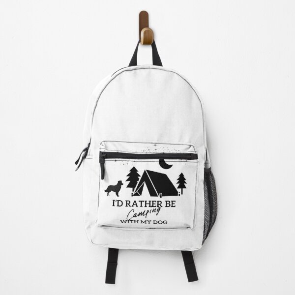 Item preview, I's Rather Be Camping With My Dog Australian Shepherd with Tail designed and sold by AussieMomma.