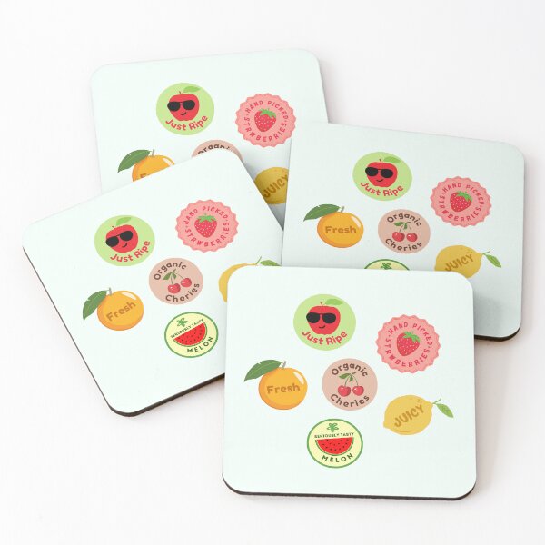 Item preview, Retro Fruit Sticker Labels Pack designed and sold by Fanverse Merchandise.