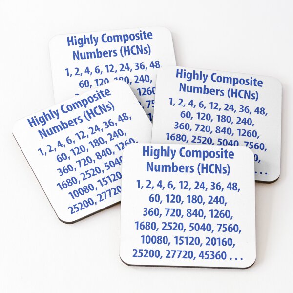 Item preview, Highly Composite Numbers designed and sold by CharlottePlaceArt.