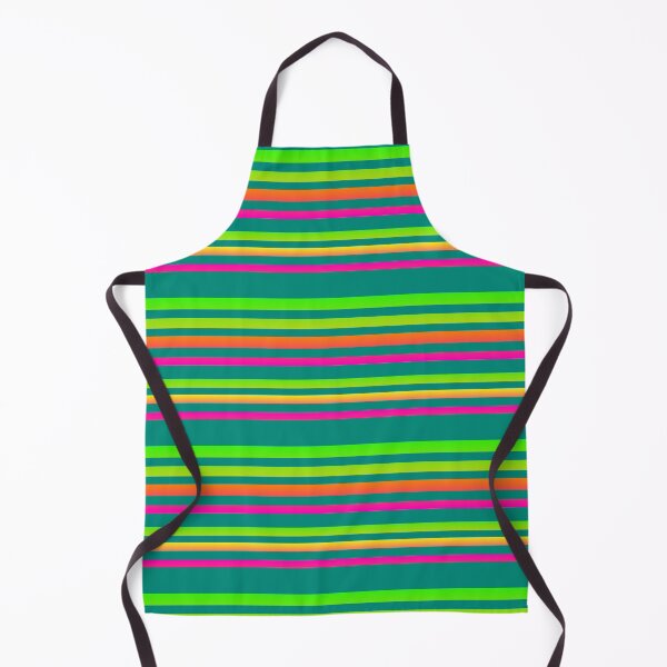 Item preview, Green teal multicolor stripes | bright green colorful line pattern designed and sold by lausn.