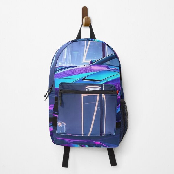 Item preview, Purple Honda NSX in front of a skyline in the exhibition room, neon art designed and sold by Salimgor Hangaround Music.