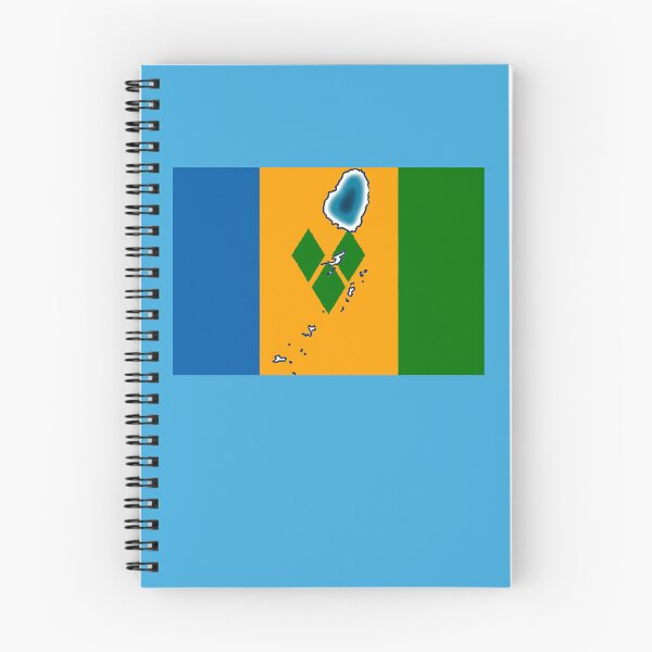 Item preview, St Saint Vincent & the Grenadines Flag with Map  designed and sold by Havocgirl.