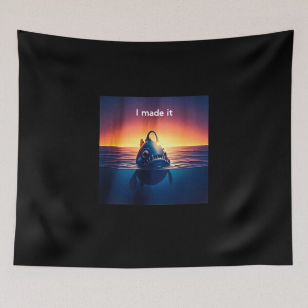Item preview, Anglerfish Sees Light For the First Time designed and sold by KillianGrantM.