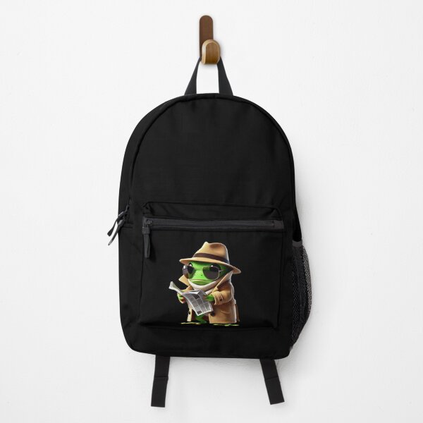 Item preview, Detective frog reading the news in style designed and sold by ATOTI.