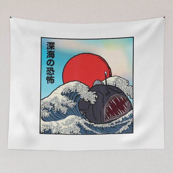 Item preview, Kaiju Angler Fish Japanese Retro Anglerfish designed and sold by Galactic-Sketch.