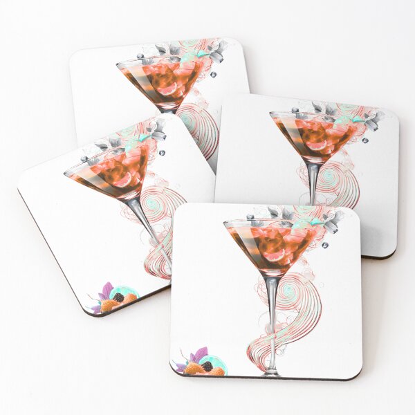 Item preview, Martini With Fruit Swirls And Vibrant Color designed and sold by Shakesipserve.