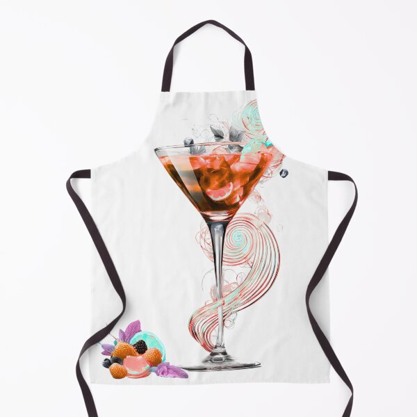 Item preview, Martini With Fruit Swirls And Vibrant Color designed and sold by Shakesipserve.