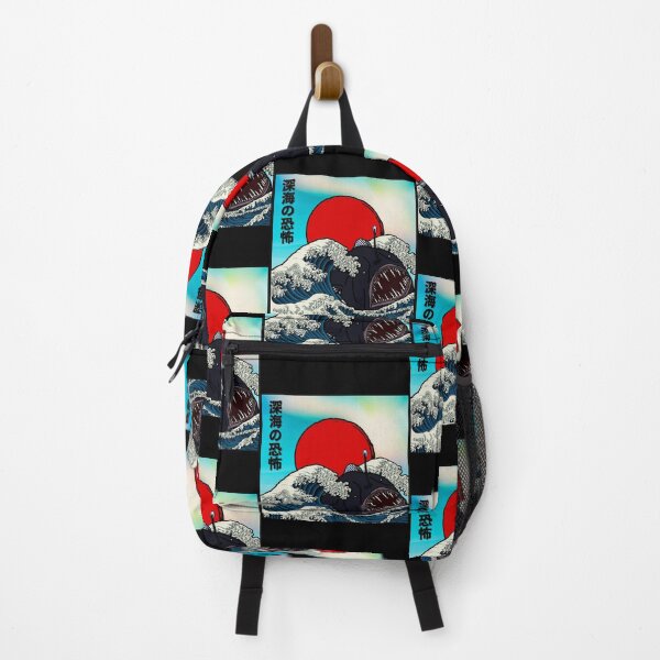 Item preview, Black Seadevil Anglerfish Japenese Wave, Angler Fish Tiktok Nevertheless she persisted designed and sold by KillianGrantM.