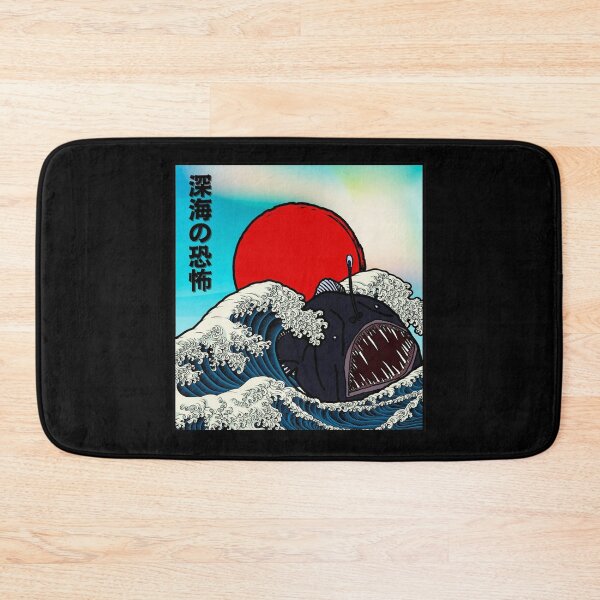 Item preview, Black Seadevil Anglerfish Japenese Wave, Angler Fish Tiktok Nevertheless she persisted designed and sold by KillianGrantM.