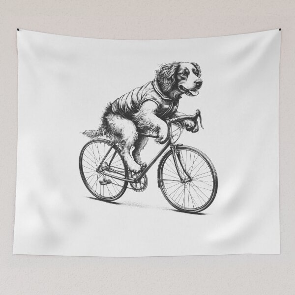 Item preview, Brittany Riding Bike designed and sold by Kimberley King Art  King Art.