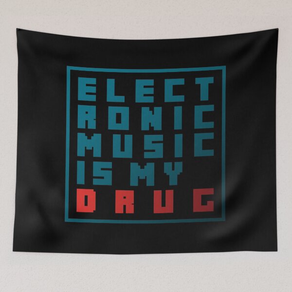 Item preview, Electronic Music is My Drug, electronic vibes, logo designed and sold by parissiArt.
