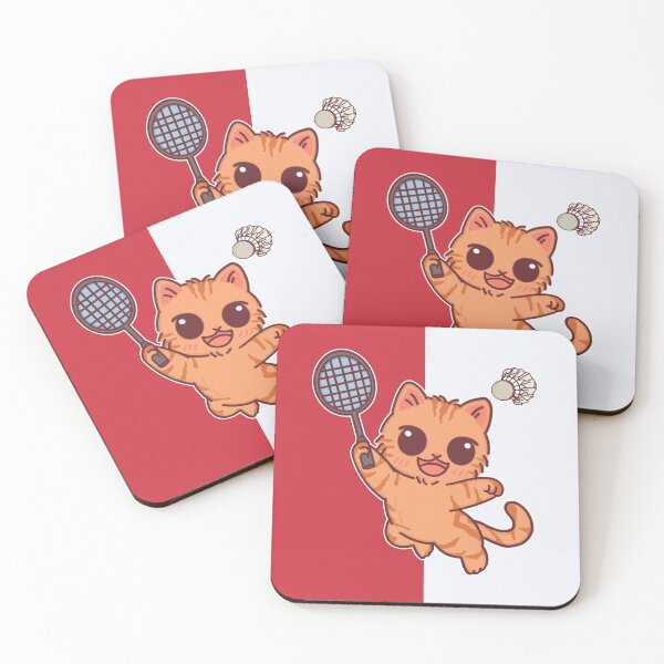 Item preview, Badminton Fan with Adorable Tabby Cat designed and sold by BGMeYou.