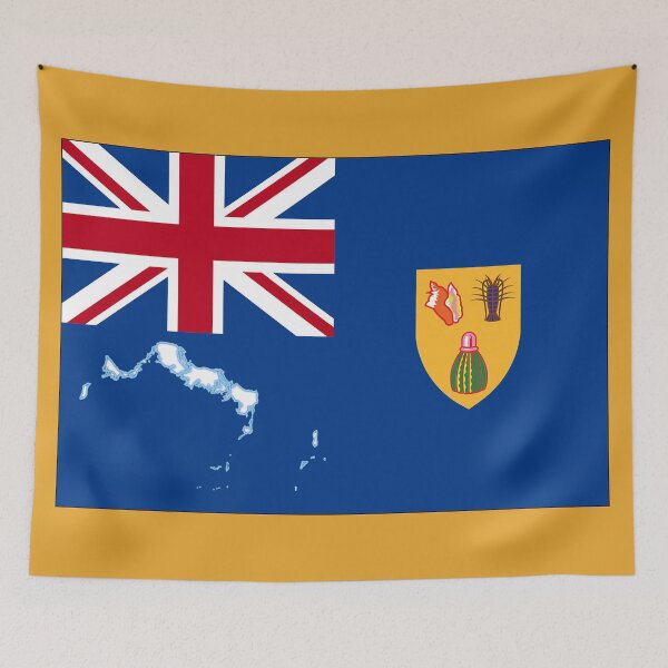 Item preview, Turks and Caicos Flag with Map of the Turks and Caicos designed and sold by Havocgirl.