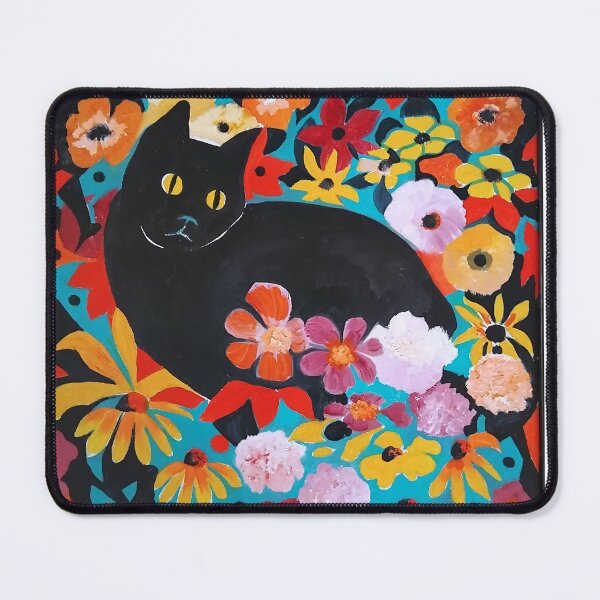 Item preview, Black cat designed and sold by Aurora Art and Design.
