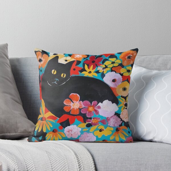 Item preview, Black cat designed and sold by Aurora Art and Design.