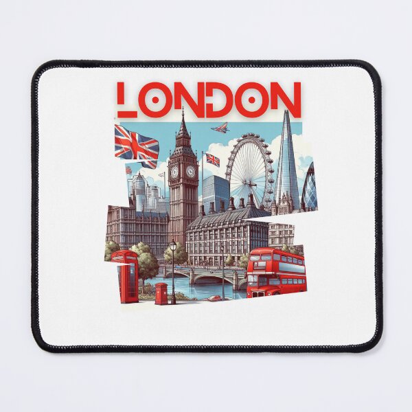 Item preview, London Big Ben, phone, postbox, red bus doubledecker London eye, The Shard designed and sold by Coolparrotgirl.