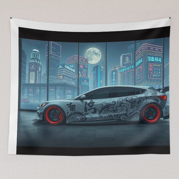 Item preview, Tuned Ford Focus in front of a city in the showroom designed and sold by Salimgor Hangaround Music.