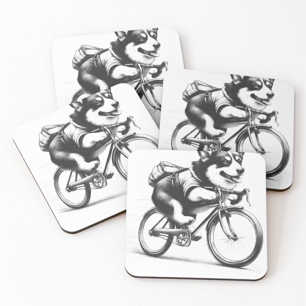Artikelvorschau, Cardigan Welsh Corgi Reiten Fahrrad entworfen und verkauft von Kimberley King Art King Art.