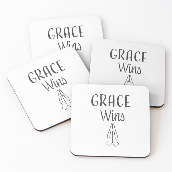 Item preview, Grace Wins – Christian Inspirational Quotes & Scripture Art designed and sold by CrossCrafted.