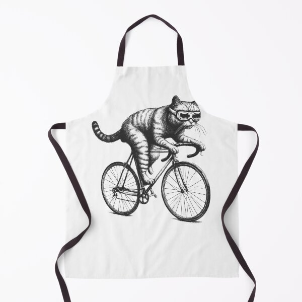 Item preview, Cat Riding Bike 2 designed and sold by Kimberley King Art  King Art.