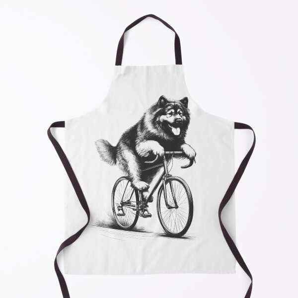 Item preview, Caucasian Shepherd Dog Riding Bike designed and sold by Kimberley King Art  King Art.
