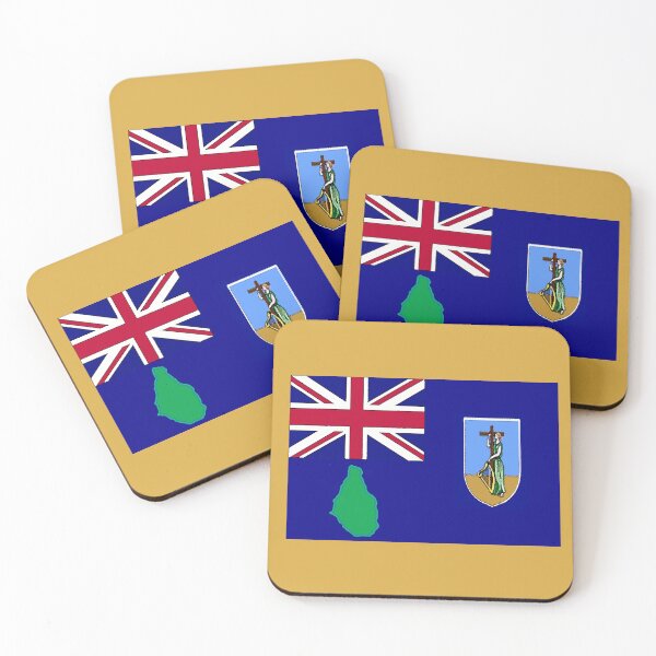 Item preview, Montserrat Flag with Map of Montserrat designed and sold by Havocgirl.