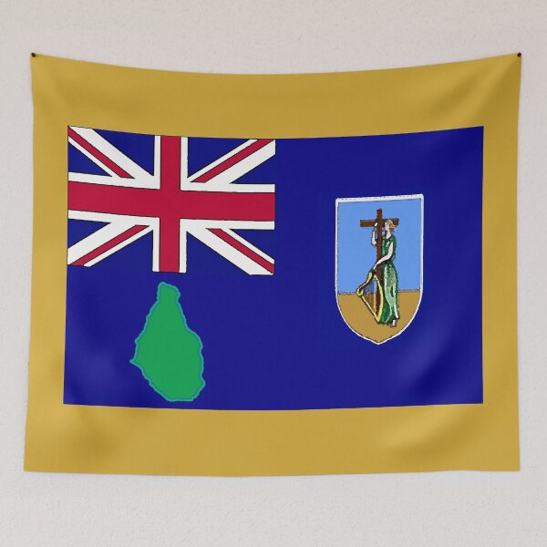 Item preview, Montserrat Flag with Map of Montserrat designed and sold by Havocgirl.