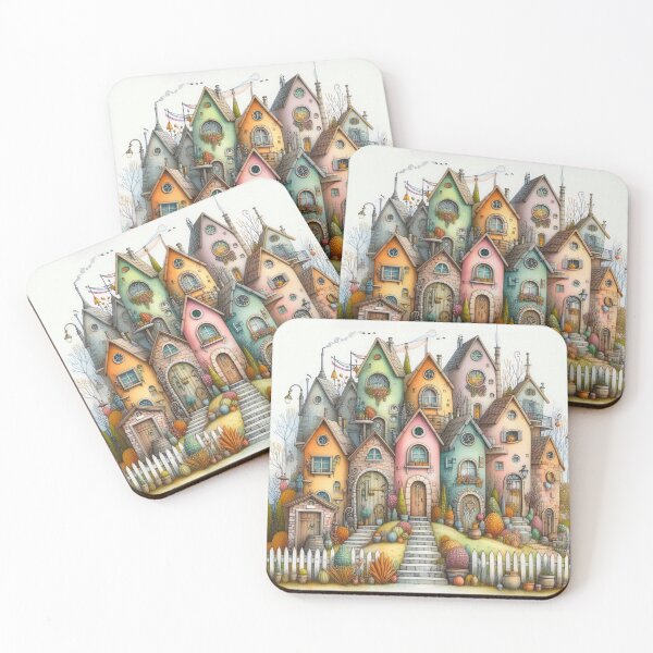 Item preview, Charming Village on a Tranquil Day designed and sold by Beyondnote-Art.
