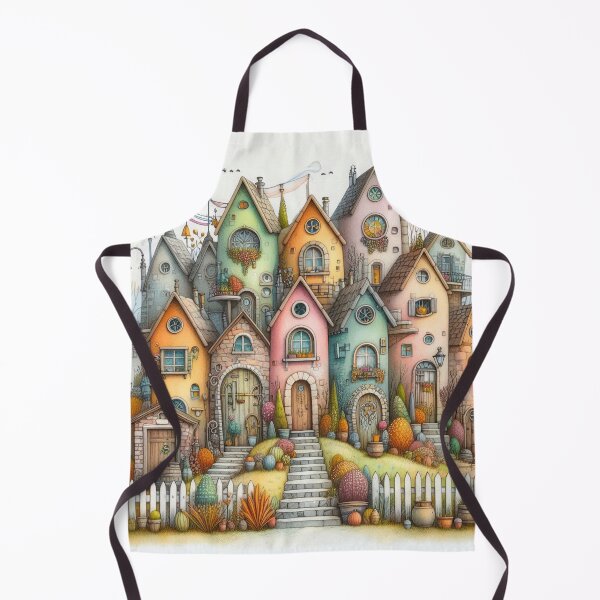 Item preview, Charming Village on a Tranquil Day designed and sold by Beyondnote-Art.