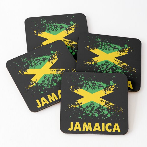 Item preview, Jamaica Retro Watercolors Jamaican Flag designed and sold by Blok45.