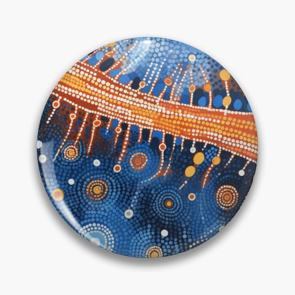 Item preview, Aboriginal Inspired Dot Art - Main Lava Stream designed and sold by GrinGalore.