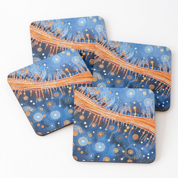 Item preview, Aboriginal Inspired Dot Art - Main Lava Stream designed and sold by GrinGalore.