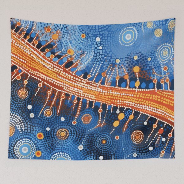 Item preview, Aboriginal Inspired Dot Art - Main Lava Stream designed and sold by GrinGalore.