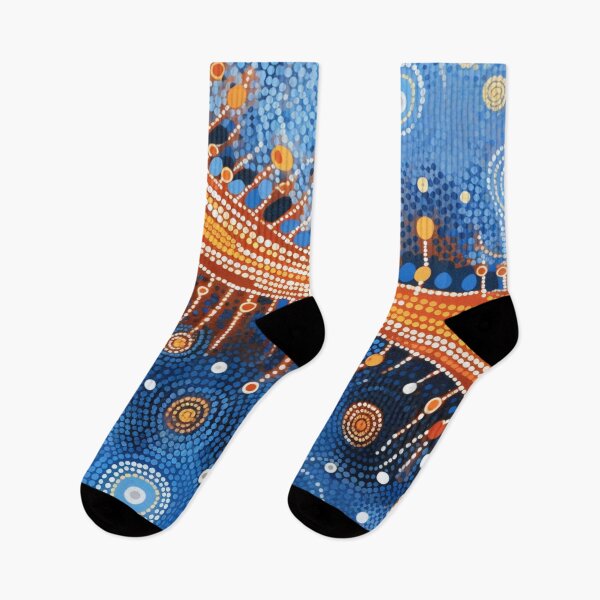 Item preview, Aboriginal Inspired Dot Art - Main Lava Stream designed and sold by GrinGalore.