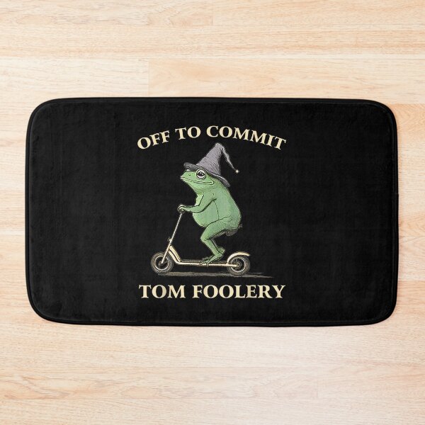 Item preview, Funny Frog Graphic Saying Off To Commit Tom Foolery designed and sold by Galactic-Sketch.