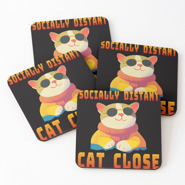 Item preview, Socially Distant, Cat Close designed and sold by TojoStudios.