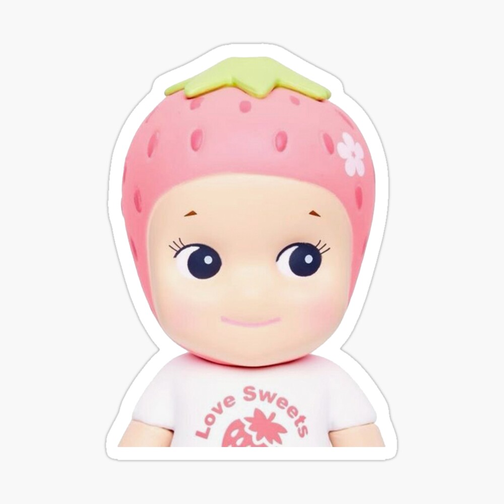 pink strawberry sonny angel  Poster