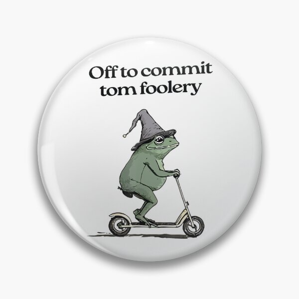 Item preview, Vintage Off To Commit Tom Foolery Funny Frog designed and sold by Galactic-Sketch.