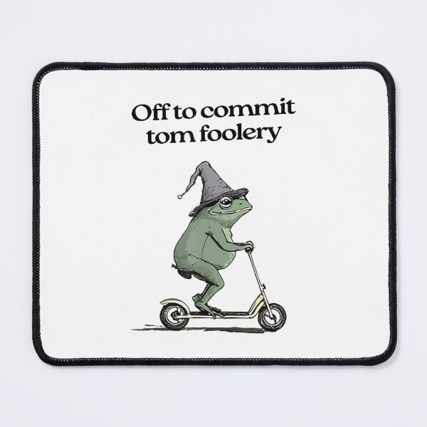 Item preview, Vintage Off To Commit Tom Foolery Funny Frog designed and sold by Galactic-Sketch.