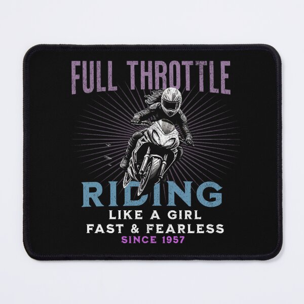 Item preview, Full Throttle - Riding Like a Girl Since 1957 designed and sold by LegendaryDesigns.