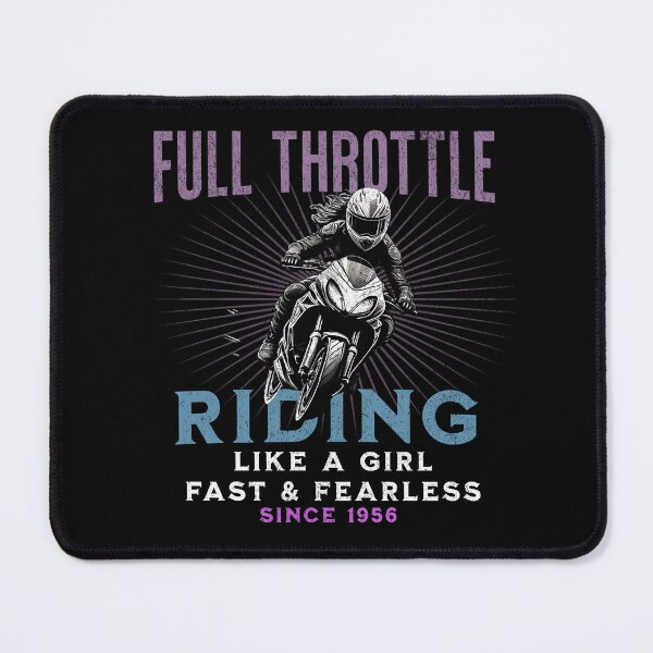 Item preview, Full Throttle - Riding Like a Girl Since 1956 designed and sold by LegendaryDesigns.