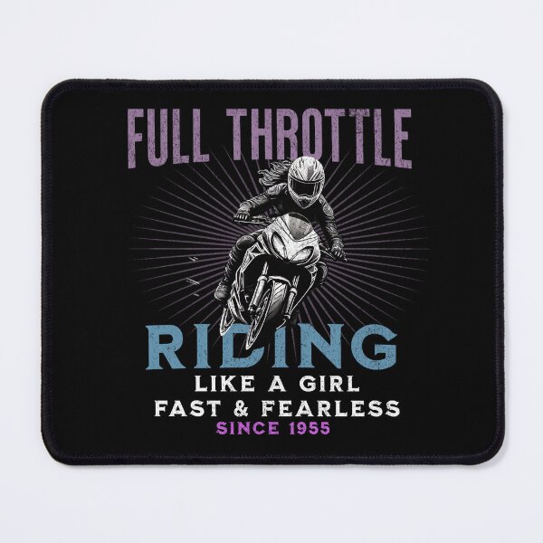 Item preview, Full Throttle - Riding Like a Girl Since 1955 designed and sold by LegendaryDesigns.