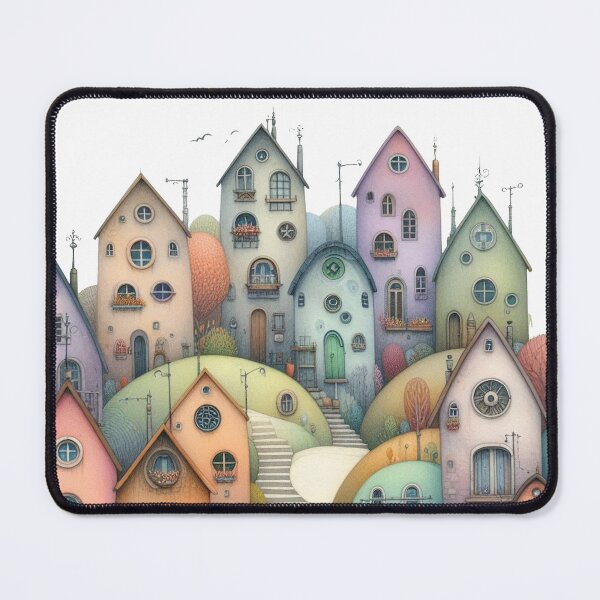 Item preview, Charming Village on a Tranquil Day designed and sold by Beyondnote-Art.