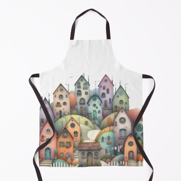 Item preview, Charming Village on a Tranquil Day designed and sold by Beyondnote-Art.